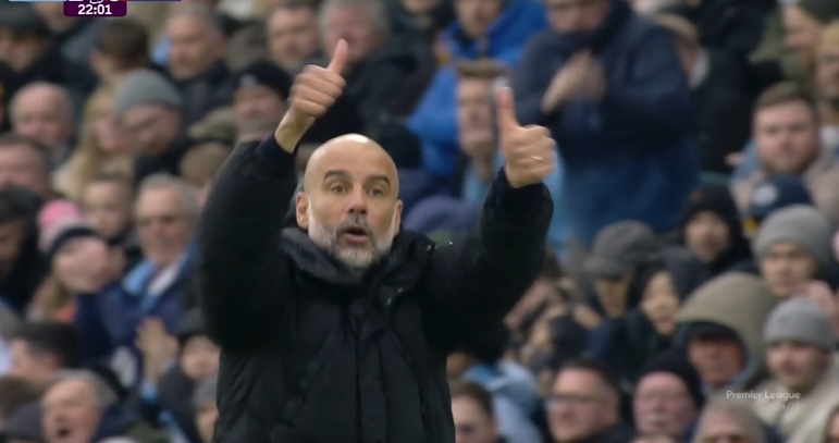  瓜帥瘋狂鼓掌！胡桑諾夫失誤后極速回追+解圍，瓜帥場邊點贊鼓勵